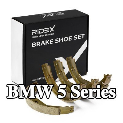 RIDEX مجموعة أحذية الفرامل للمحور الخلفي, 185mm, بدون ذراع — 2000 BMW 5 Series
