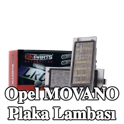 EINPARTS Plaka lambası — 1998 Opel Movano