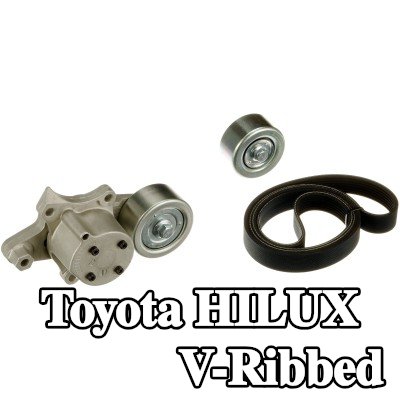 GATES مجموعة أحزمة V-Ribbed — Toyota Hilux