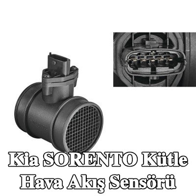VALEO Kütle hava akış sensörü 12V, entegre hava sıcaklığı sensörlü — 2012 Kia Sorento