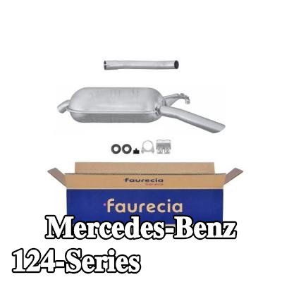 HELLA كاتم الصوت الخلفي الخلفي, مع قطع التركيب — Mercedes-Benz 124-Series