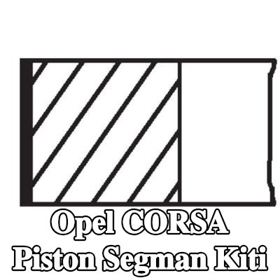 MAHLE Piston Segman Kiti — 1995 Opel Corsa