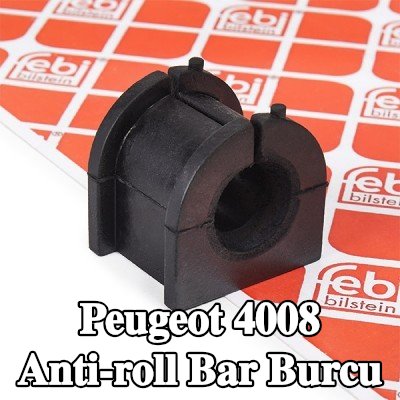 FEBI BILSTEIN Arka aks sol stabilizatör çubuğu burcu, Arka Aks Sağ, 18mm, Kauçuk — Peugeot 4008