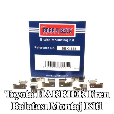 BORG & BECK Fren balatası montaj kiti — 2000 Toyota Harrier