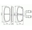 BOSCH Fren balatası seti 15, 6mm, yaylı — 2002 Kia Sorento (4)