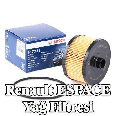 BOSCH Conta/sızdırmazlık elemanlı yağ filtresi — Renault Espace