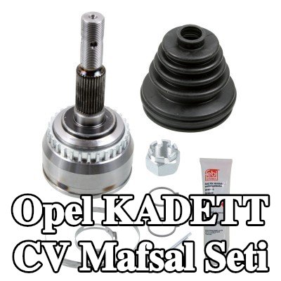 FEBI BILSTEIN Ön aks sol CV mafsal kiti, Ön Aks Sağ, Tekerlek Tarafı, somunlu, gres ile — Opel Kadett