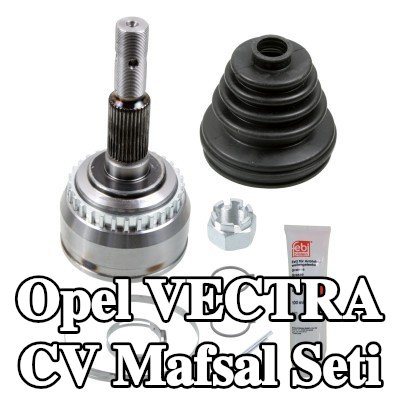FEBI BILSTEIN Ön aks sol CV mafsal kiti, Ön Aks Sağ, Tekerlek Tarafı, somunlu, gres ile — 1990 Opel Vectra