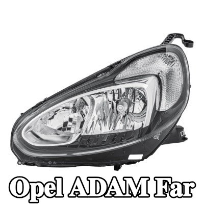 HELLA Far Sol, H7/H1, W21/5W, ampullü, far seviyeleme motorlu — Opel Adam