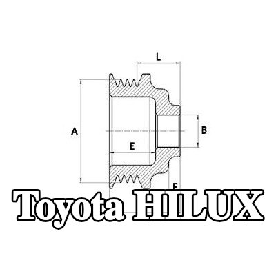 HC-Cargo منظم جهد المولد — 2002 Toyota Hilux