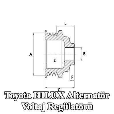 HC-Cargo Alternatör voltaj regülatörü — 2002 Toyota Hilux