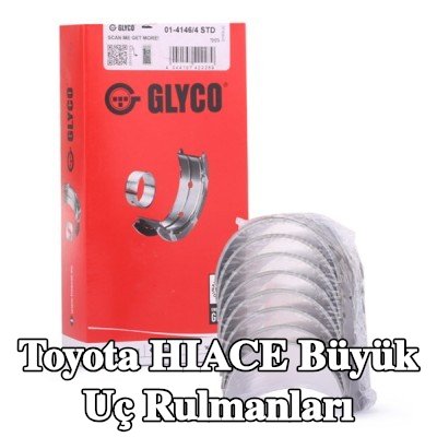 GLYCO Büyük Uç Yatakları Çelik tabanlı alüminyum alaşımı — 2000 Toyota Hiace