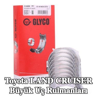 GLYCO Büyük Uç Yatakları Çelik tabanlı alüminyum alaşımı — Toyota Land Cruiser