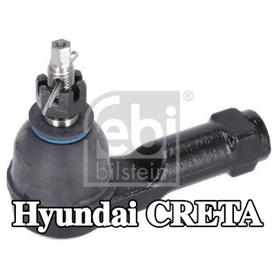 FEBI BILSTEIN طرف قضيب التوجيه للمحور الأمامي الأيمن, 78mm, مع صمولة تاجية — 2016 Hyundai Creta