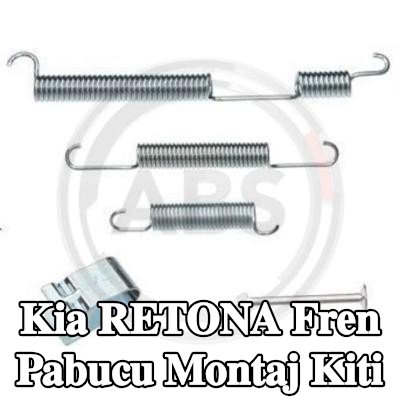 A.B.S. Fren pabucu montaj kiti — Kia Retona