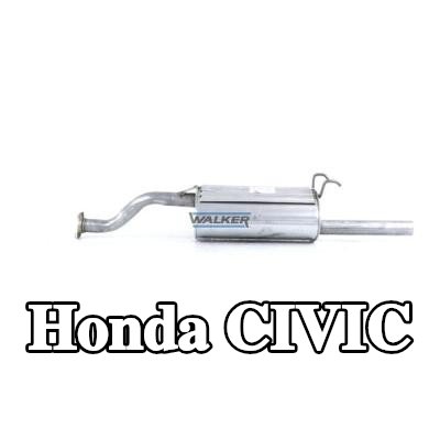 WALKER كاتم الصوت الخلفي 1070mm, بدون قطع التثبيت — 1992 Honda Civic