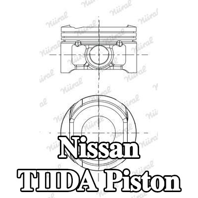 NÜRAL Piston segman tutuculu piston — Nissan Tiida
