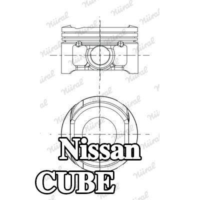 NÜRAL مكبس مزود بحامل حلقات المكبس — Nissan Cube