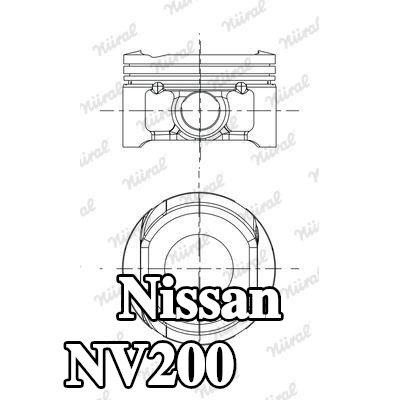 NÜRAL مكبس مزود بحامل حلقات المكبس — 2010 Nissan Nv200