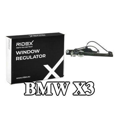 RIDEX مُحرك النوافذ الأمامي الأيمن, كهربائي, بدون محرك كهربائي — BMW X3