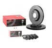 BREMBO Fren diskleri ve balataları seti Prime, içten havalandırmalı — Renault Fluence (1)