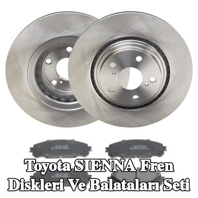 RIDEX Fren diskleri ve balataları seti Ön Aks, içten havalandırmalı — Toyota Sienna