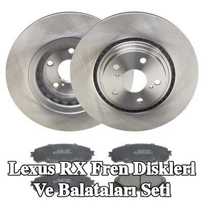RIDEX Fren diskleri ve balataları seti Ön Aks, içten havalandırmalı — Lexus Rx