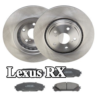 RIDEX مجموعة أقراص الفرامل والوسادات للمحور الأمامي, مزود بفتحات تهوية داخلية — Lexus Rx
