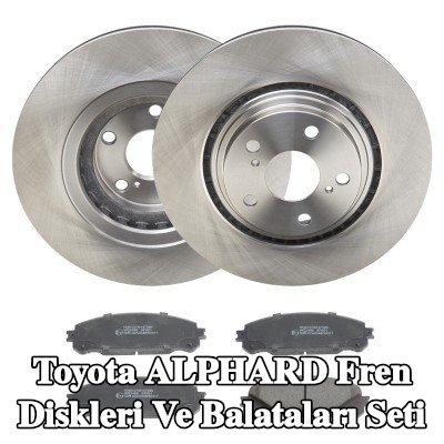 RIDEX Fren diskleri ve balataları seti Ön Aks, içten havalandırmalı — Toyota Alphard