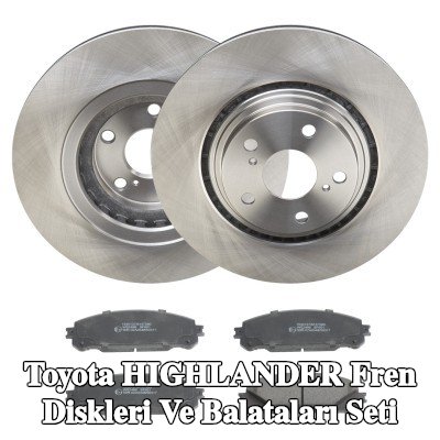 RIDEX Fren diskleri ve balataları seti Ön Aks, içten havalandırmalı — Toyota Highlander