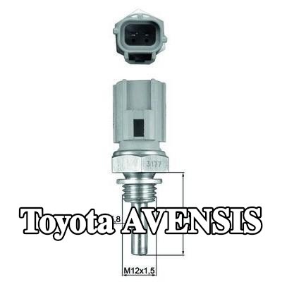 MAHLE مستشعر, درجة حرارة سائل التبريد M12x1.5, مع حشية/مانع تسرب — 2002 Toyota Avensis