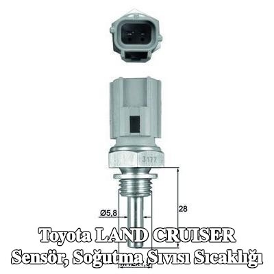 MAHLE Sensör, soğutma suyu sıcaklığı M12x1.5, contalı/sızdırmaz — Toyota Land Cruiser