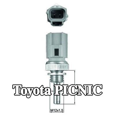 MAHLE مستشعر, درجة حرارة سائل التبريد M12x1.5, مع حشية/مانع تسرب — 2000 Toyota Picnic