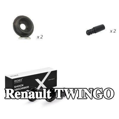 RIDEX مجموعة التعليق، ممتصات الصدمات — Renault Twingo