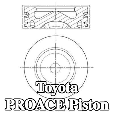 MAHLE Soğutma kanallı piston, piston segman taşıyıcısı ile — 2016 Toyota Proace