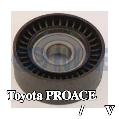 RUVILLE بكرة الانحراف/التوجيه, V-ribbed belt Ø: 65mm — Toyota Proace