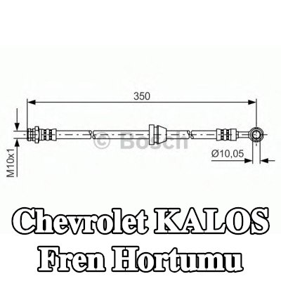 BOSCH Fren hortumu 340mm — Chevrolet Kalos