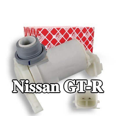 FEBI BILSTEIN مضخة غسيل الزجاج الأمامي 12V, مع حلقة مانعة للتسرب — Nissan Gt-r