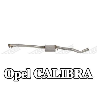 WALKER كاتم الصوت الأوسط 1670mm, بدون قطع التثبيت — Opel Calibra