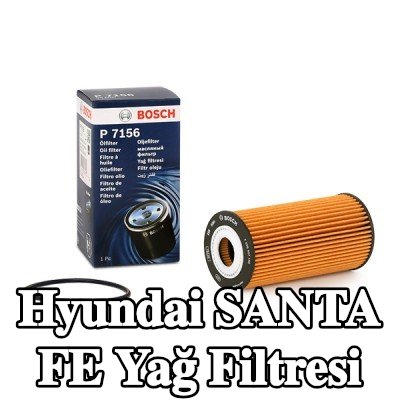 BOSCH Contalı/sızdırmazlık elemanlı yağ filtresi — Hyundai Santa Fe