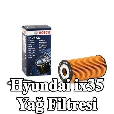 BOSCH Contalı/sızdırmazlık elemanlı yağ filtresi — 2009 Hyundai ix35