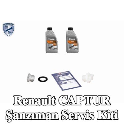 VAICO Standart yağ değişimi için gerekli yağ miktarı ile birlikte şanzıman servis kiti, conta halkası ile — Renault Captur
