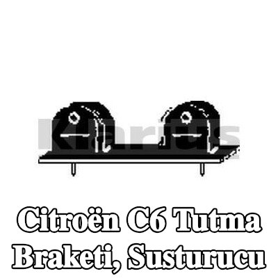 VEGAZ Tutma braketi, susturucu — 2011 Citroën C6