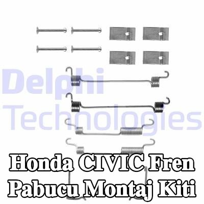 DELPHI Fren pabucu montaj kiti — 1997 Honda Civic