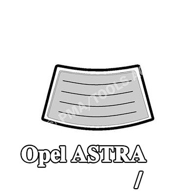 PMA شريط الزخرفة / الحماية، الزجاج الخلفي — Opel Astra