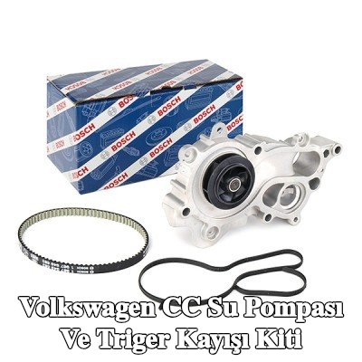 BOSCH Su pompası ve triger kayışı kiti Diş Sayısı: 87, Width: 10mm — Volkswagen Cc