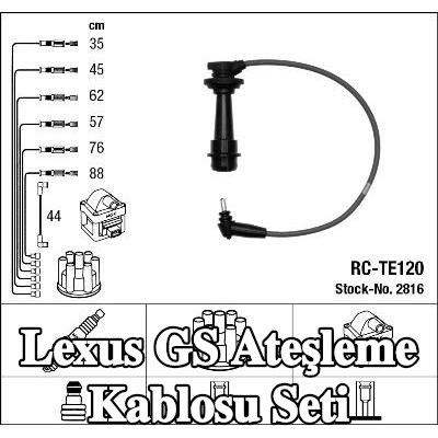 NGK Ateşleme kablosu seti mavi — 1995 Lexus Gs