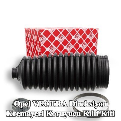 FEBI BILSTEIN Sol ön aks direksiyon kremayeri kılıfı kiti, kelepçeli — 2000 Opel Vectra