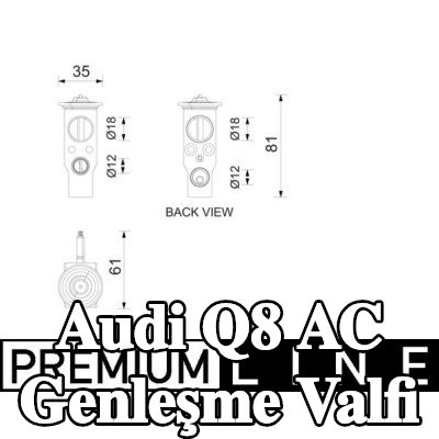 MAHLE Conta/sızdırmazlık elemanı olmayan AC genleşme valfi, cıvatalar ile — Audi Q8