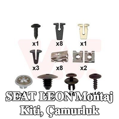 VAN WEZEL Montaj Kiti, çamurluk — SEAT Leon